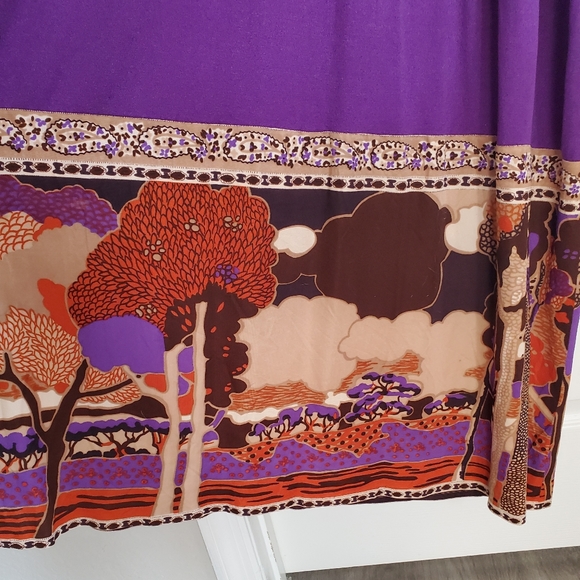 😯STUNNING 1960s BOHEMIAN STYLE LONG SLEEVE/ DRESS - Picture 7 of 7